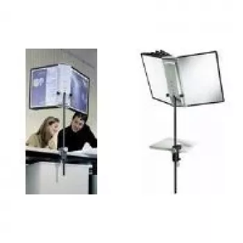 DURABLE SHERPA® Stalo spaustukas 10 - A4 informacinių panelių sistema, 10 panelių, 5 spalvos, 360° pasukimas 581800