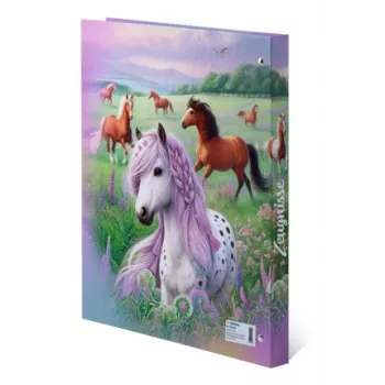 HERMA Zeugnisringbuch Pferdewelt, DIN A4 iš tvirto kartono, tvirtas viršelis, visiškai išspausdintas, - 1 vnt. (20159)
