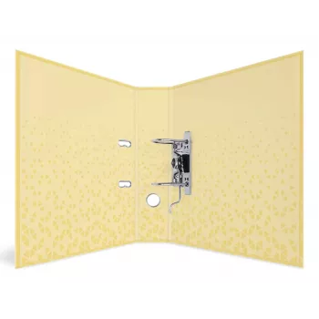HERMA Color Standard segtuvas su svirtiniu mechanizmu, DIN A4, geltonas, 70 mm nugarėlė, kartonas, 1 vnt. 20114