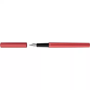Pelikan Ineo Elements plunksnakočio rašiklis, ugninės raudonos spalvos, matinis anoduotas metalas, poliruotas nerūdijančio plieno smaigas M, 1 vnt. (300009909)