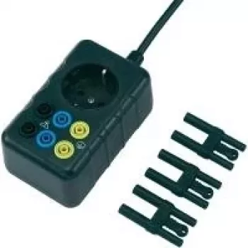 Voltcraft tinklo matavimo adapteris, Schuko kištukas į 4 mm saugos lizdus, apsaugantis nuo prisilietimo