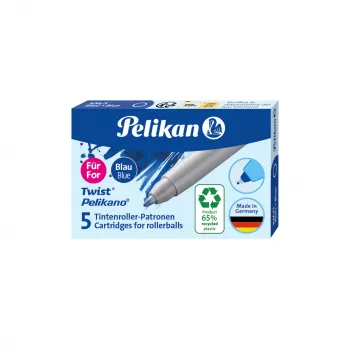 Pelikan Eco tušinuko šerdelė rašikliams Pelikano/Twist, karališkai mėlyna, 65% perdirbto plastiko, 1 vnt. 300010004