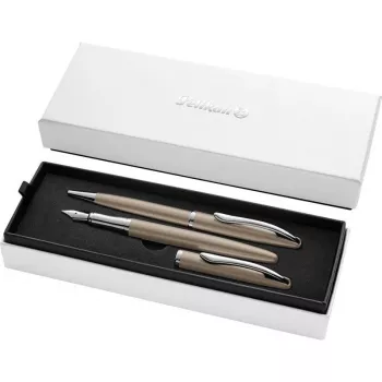 Pelikan Jazz Noble Elegance rašymo rinkinys – šviesiai rudos spalvos tušinukas ir flomasteris su dovanų dėžute 400198412