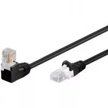 Wentronic 94173 Cat5e U/UTP RJ-45 tinklo pataisos kabelis, 0,5 m, juodas