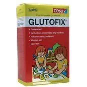 tesa Glutofix vaikų klijai milteliai, balti, 500 g, celiuliozės pagrindo, maišomi su vandeniu, be tirpiklių, 1 vnt. 08658-00001-01