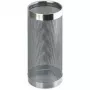 HELIT H2515500 Metalinis skėčių stovas, perforuotas dizainas, chromuotas, apvalus, skersmuo 240 mm, aukštis 490 mm