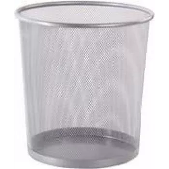 Westcott vielinio tinklo šiukšlių krepšys, 12,3 L, sidabrinis, apvalus, 230 x 270 mm E-744607 00