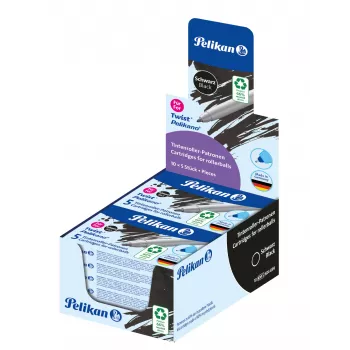 Pelikan eco rašiklio įdėklas su voleliu Pelikano/Twist, mėlynas, 65% perdirbto plastiko, 1 vnt. 300010005