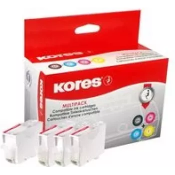 Kores G1577KIT daugiapakė rašalo kasetė, skirta Canon PGI-580/CLI-581 - juoda, žydra, purpurinė, geltona (4 x 12,2 ml)