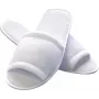 HYGOSTAR HYGONORM vienkartinės šlepetės CLASSIC, atviro piršto, baltos, universalaus dydžio, ilgis: 285 mm, viršus iš frotinio poliesterio (5551)