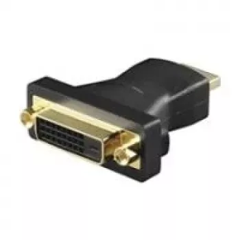 Wentronic Goobay HDMI į DVI-D adapteris, HDMI vyriškas į DVI-D moterišką, auksuotas, juodas, 2560x1600 68930
