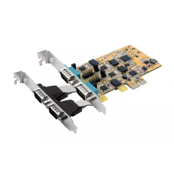 EXSYS EX-45034IS 4 prievadų RS-232 PCI Express nuoseklioji plokštė su 2,5 kV optine izoliacija