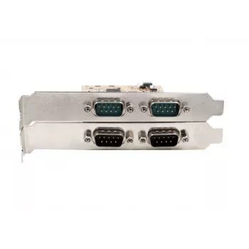 EXSYS EX-45034IS 4 prievadų RS-232 PCI Express nuoseklioji plokštė su 2,5 kV optine izoliacija