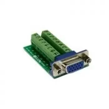 EXSYS EX-49020 VGA 16 kontaktų kabelio adapteris žalias - sidabrinis