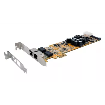 EXSYS EX-6072POE-2 dviguba Gigabit Ethernet PCIe tinklo plokštė su PoE, žemo profilio