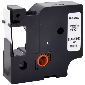 Renkforce RF-LT-D45803 suderinama DYMO D1 etikečių juostos kasetė, 19 mm, balta/juoda, 7 m RF-6027838