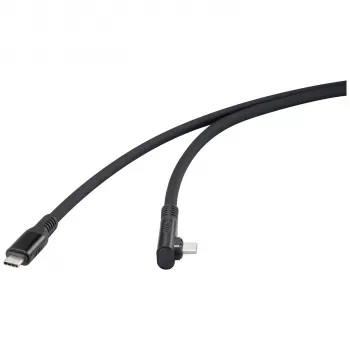 Renkforce USB4 USB-C į USB-C kabelis 1m juodas 8K UHD magnetinis jungtis RF-6438138