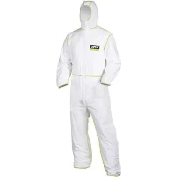 UVEX 9871012 Vienkartinis apsauginis kostiumas 5/6 tipo XL dydis Baltas
