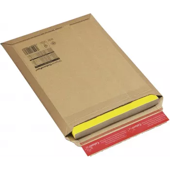 Colompac CP010.06 Rudo kraftpopieriaus siuntimo vokas, savaiminio klijavimo, 250 x 180 mm, 20 vnt. pakuotė CP010.06.020