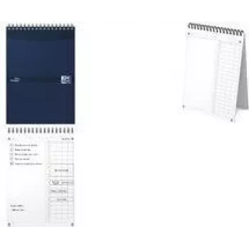 Oxford Essentials Time Manager dieninis stalviršio planeris, DIN A5, tamsiai mėlynas, 60 lapų, savarankiškai stovintis, dienos apžvalga, 1 vnt. 400202462