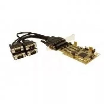 EXSYS EX-42374 4 prievadų RS-232/422/485 PCI Express žemo profilio nuoseklusis adapteris