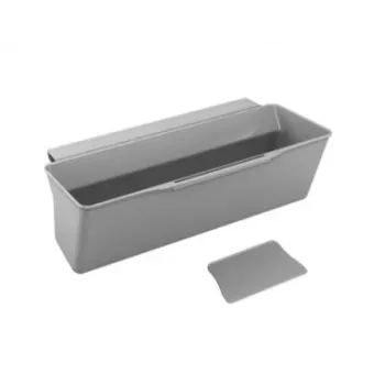 Metaltex Cleantex virtuvės atliekų surinkimo padėklas, pilkas plastikas, 3L, kabinamas ant spintelės, nereikia įrankių 297526000
