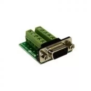 EXSYS EX-49005 D-SUB 9 kontaktų kištukinis į 10 kontaktų varžtinių gnybtų bloko adapterio kabelis, 0,3 m, RS-232
