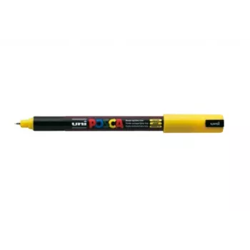 POSCA PC-1MR Dažų markeris Geltonas 0,7 mm Itin plonas apvalus antgalis Vandeniniai pigmentiniai dažai Atsparus vandeniui Bekvapis 1 vnt. PC1MR J