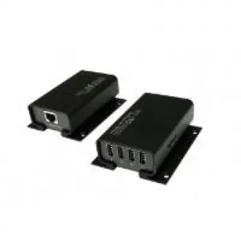 EXSYS EX-1444 4 prievadų USB 2.0 ilgintuvas per Cat.5/6, iki 100 m