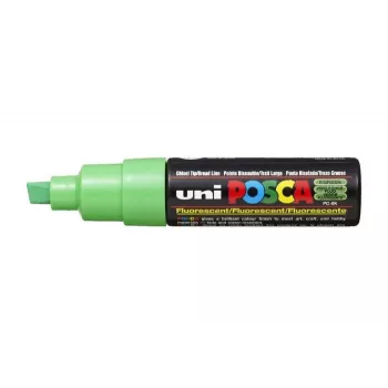 POSCA PC-8K pigmentinis markeris neoninės žalios spalvos kaltinio antgalio 8,0 mm PC8K V FLUO