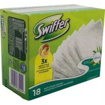 Swiffer Sauso Šlavimo Šluostės Papildymo Paketas 18 vnt su Febreze Kvapu