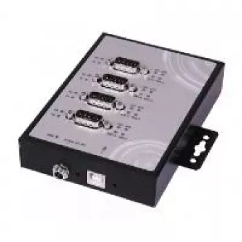 EXSYS EX-1344HMV Pramoninis 4 prievadų USB 2.0 šakotuvas, metalinis, DIN-bėgio/sieninis tvirtinimas, 7-24V DC, ESD ir viršįtampių apsauga