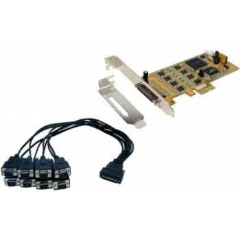 EXSYS EX-45368 PCIe 8 prievadų RS-232/422/485 nuoseklioji plokštė su žemo profilio laikikliu (SystemBase)