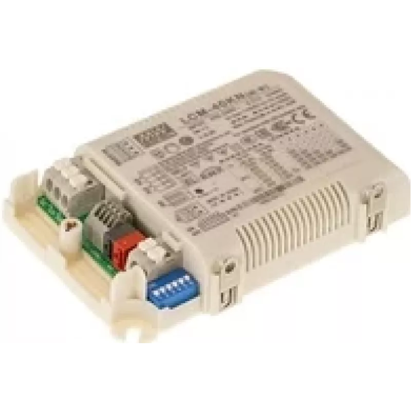 MEAN WELL LCM-40KN 40W KNX pastovios srovės LED valdymo modulis (350-1050mA, DIP jungiklis)
