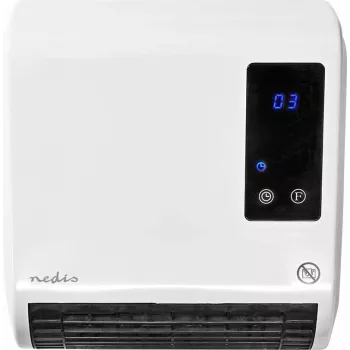 Nedis HTBA20WT keraminis ventiliatorinis šildytuvas 1500 W baltas/pilkas iki 20 m²