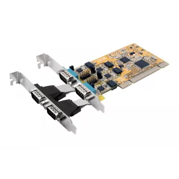 EXSYS EX-42034IS 4 prievadų RS-232/422/485 PCI nuosekliosios sąsajos plokštė su apsauga nuo viršįtampių ir optine izoliacija