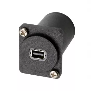 EXSYS EX-49169 D-Type adapteris Mini DisplayPort moteriškas į DisplayPort moteriškas, skydinis montavimas
