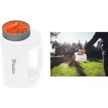 Bradas rankinis mini sėjimo aparatas WHITE LINE, 2 litrų, baltos/antracito spalvos, plastikinis, ergonomiška rankena, 1 vnt. (WL-SE101)
