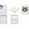 KANGARO K-820021 3D drobė ant rėmo, 500 x 600 mm, 37 mm gylio kraštas, 100% medvilnė 380 g/m², 3 sluoksnių gruntas, balta, 1 vnt.