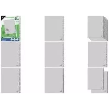 Kangaro ECO A4 kartono indekso skirtukai, numeruoti 1-52, 4 skylių perforacija, pilki K452C
