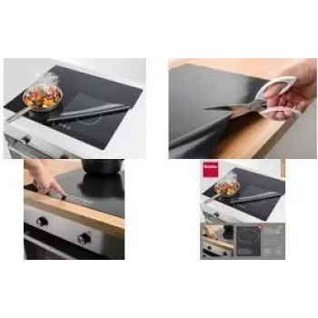 Metaltex indukcinės kaitlentės apsauginis kilimėlis 610 x 520 mm juodas stiklo pluoštas su silikono danga 252495000