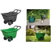 Bradas HANDY-GO sodo karutis 90 L žalias, 150 kg keliamoji galia, plastikinis kėbulas, plieninis rėmas, pneumatinis ratas TQ-WB090GR