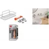 Metaltex Reflex Luxy Vacuum-Fix sieninė lentyna, sidabrinė, 1 pakopa, 403329000