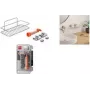 Metaltex Reflex Luxy Vacuum-Fix sieninė lentyna, sidabrinė, 1 pakopa, 403329000