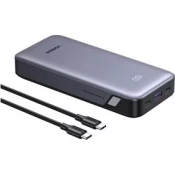 UGREEN 20000 mAh nešiojamas įkroviklis (power bank) 67W dvipusis greitasis įkrovimas, pilkas, universalus (55996)