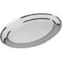 Metaltex ovalus patiekimo padėklas, nerūdijantis plienas, aukšto blizgumo poliruotas, 300 mm pločio, sidabrinis, galima plauti indaplovėje, 1 vnt. 690715010