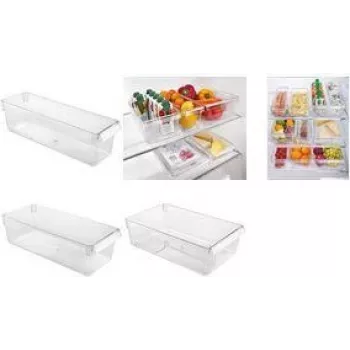 Metaltex Frigo-System šaldytuvo organizatorius, vidutinis, permatomas, polistirenas, 1 vnt. 235407000