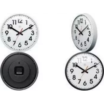 NEXTIME NXT kvarcinis sieninis laikrodis 260 mm juodas korpusas baltas ciferblatas 7308ZW