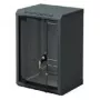 Triton 10 inch sieninis spintos korpusas 6U 300mm gylio, stiklinės durelės, juodas RAL 9005 RBA-06-AS3-BAX-C1