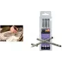 SAKURA Pigma Micron plonasnukiai rašikliai, rinkinys, 3 juodi rašikliai (0,20, 0,25, 0,35 mm), atsparūs vandeniui ir neblunkantys pigmentiniai rašalai, archyvinės kokybės XSDK3FD